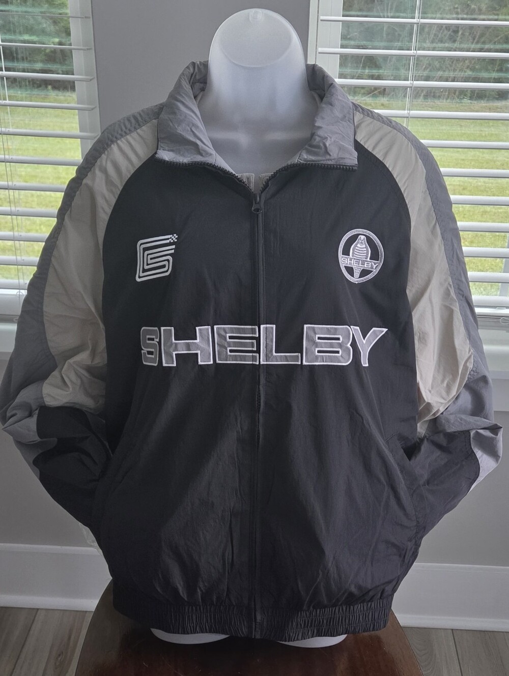 HOLLISTER Shelby Cobra Graphic Track Jacket In Gray Medium $150 Men's Unisex